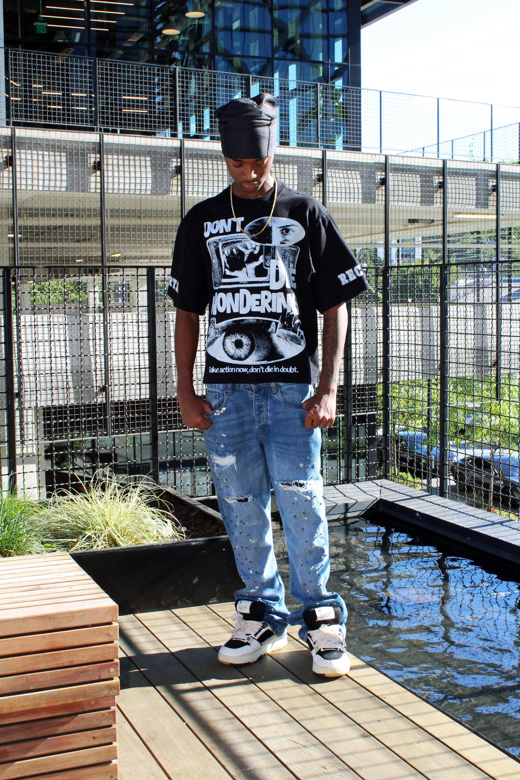 Omerta heavyweight cropped T shirt