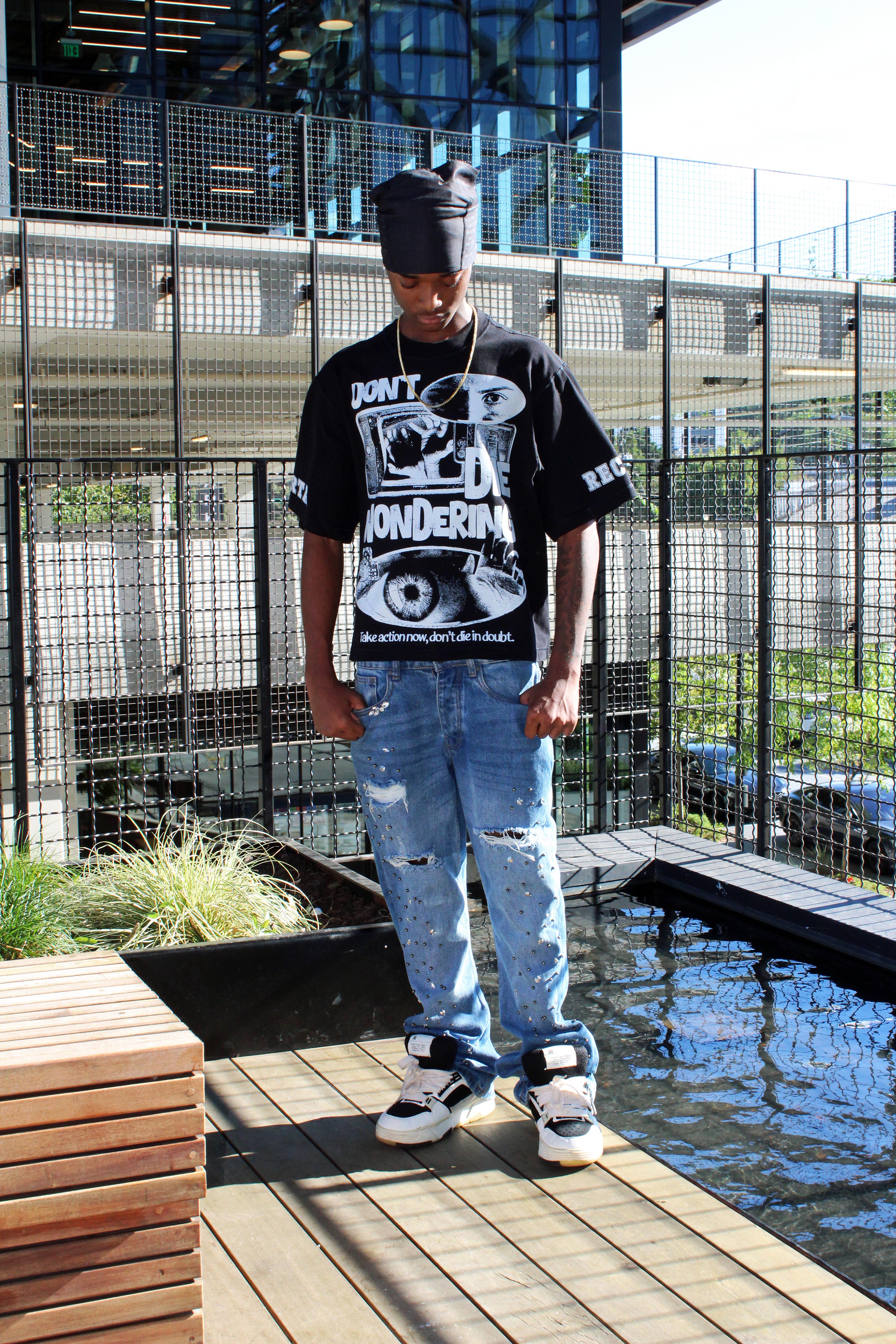 Omerta heavyweight cropped T shirt