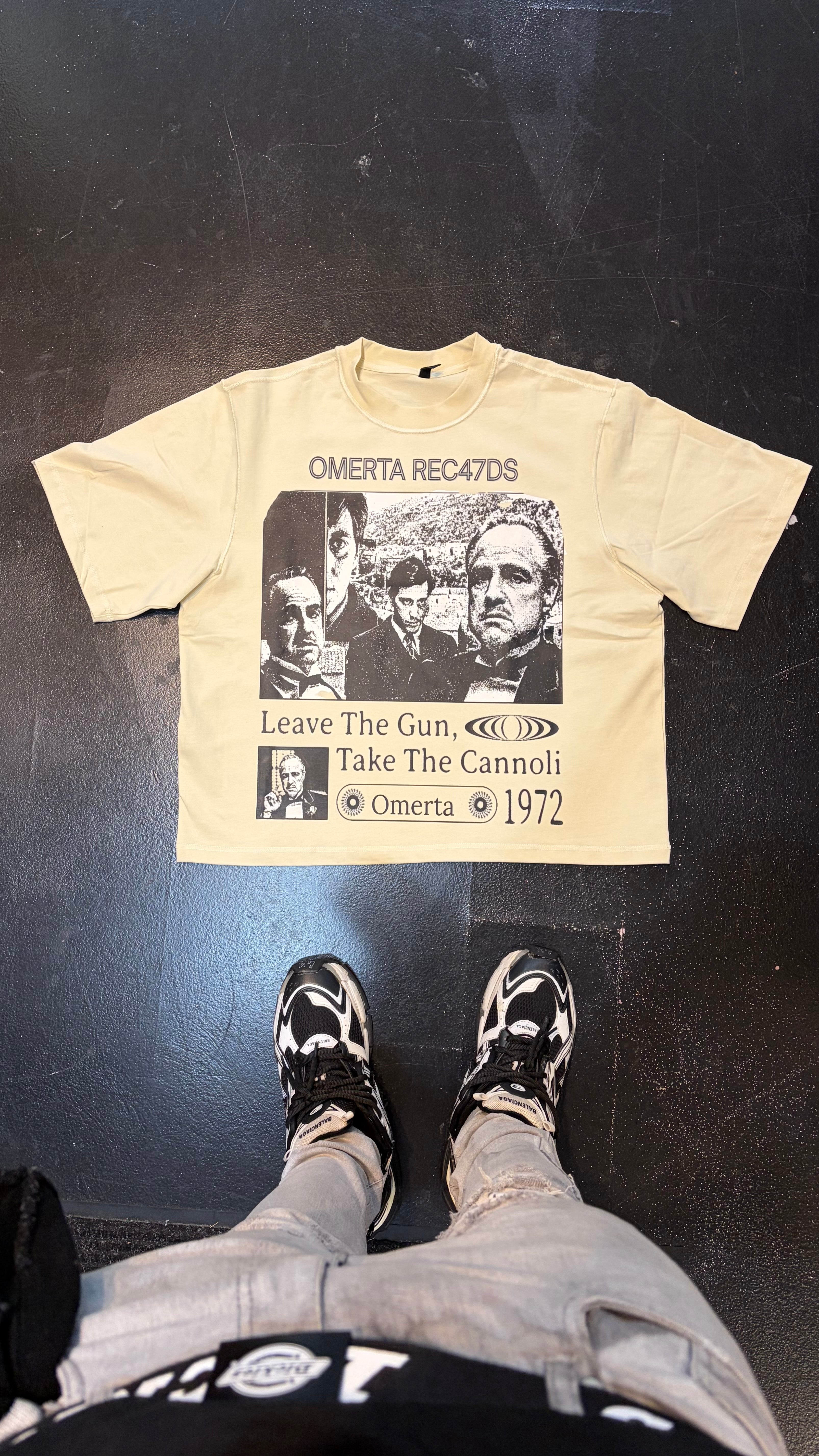 Heavyweight cropped T shirt