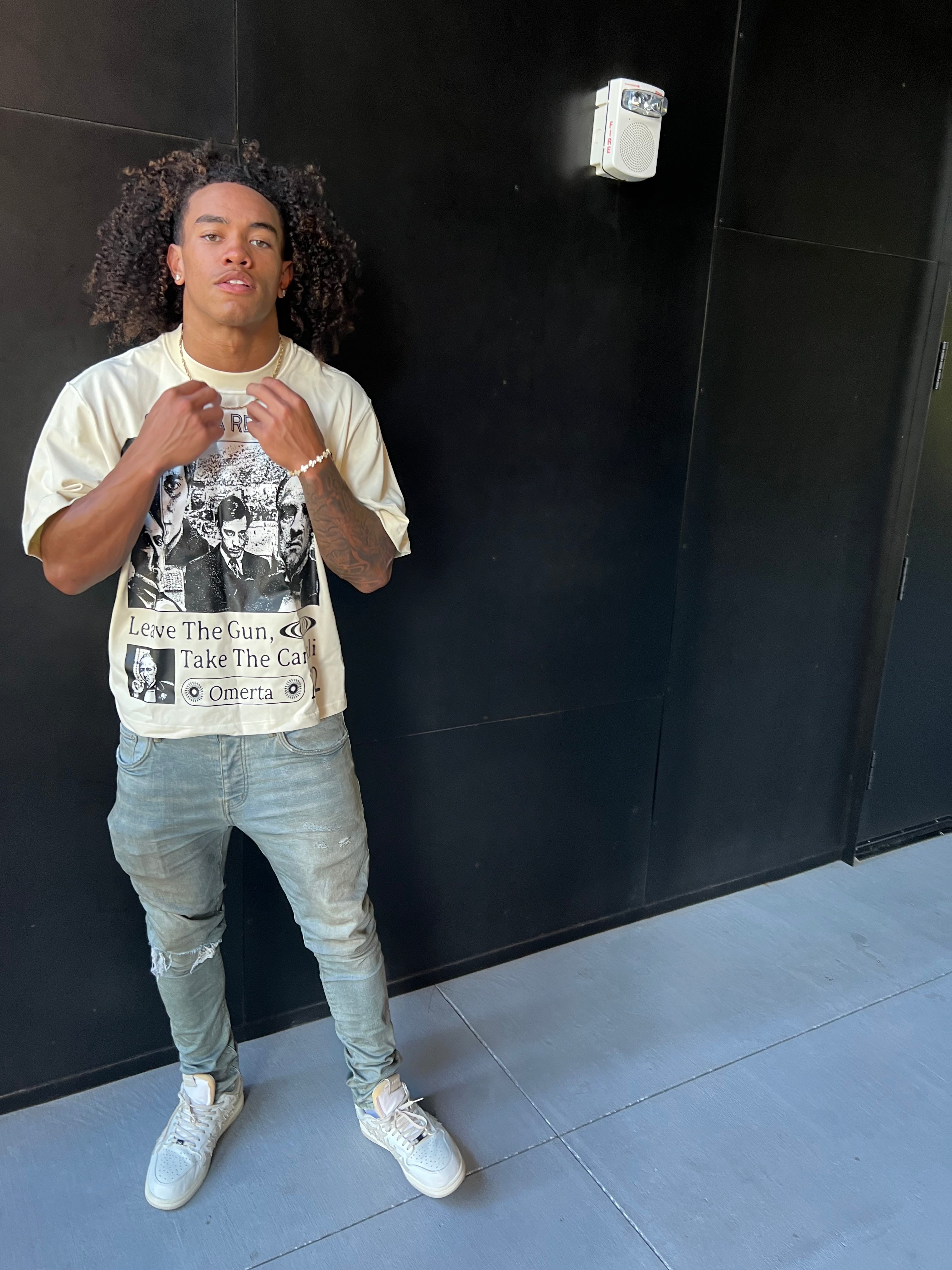 Heavyweight cropped T shirt